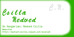 csilla medved business card